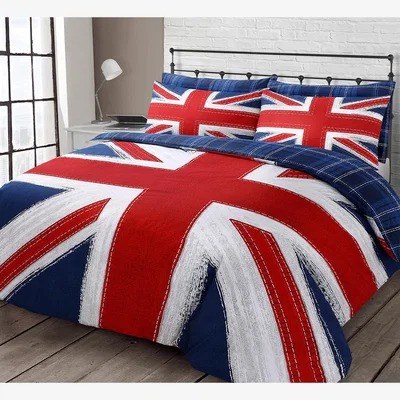 The Range Reversible Proud Union Jack Duvet Set - Blue Red White / Single