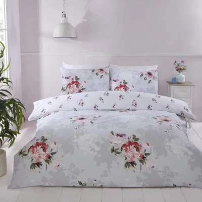 The Range Margo Microfibre Duvet Set - Grey / Single