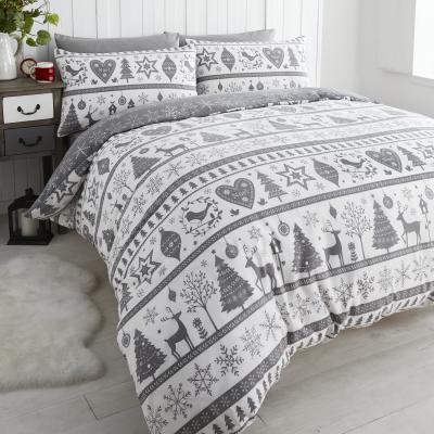 The Range Noel Duvet Set - Grey / Single