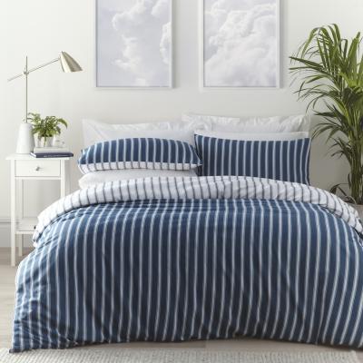 The Range Harvard Stripe Duvet Set - Blue / Single