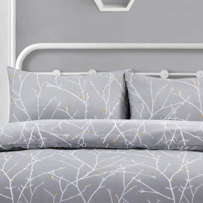 The Range Autumn Branches Grey Duvet Set - Grey / Single