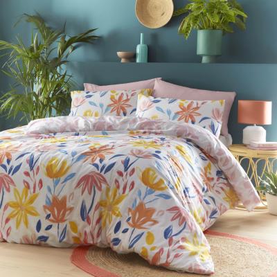The Range Summer Floral Duvet Set - White / Single