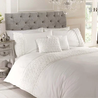 The Range Limoges Duvet Set - Cream / Single