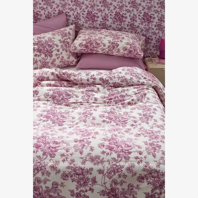 Urban Outfitters Urban Outfitters Pink Toile Duvet Set - Pink Single
