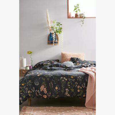 Urban Outfitters Urban Outfitters Myla Black Floral Duvet Set - Black Single