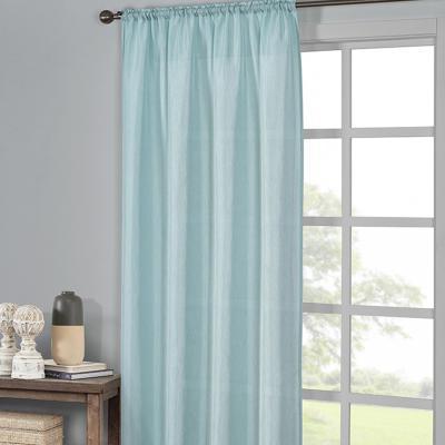 Dunelm Ella Seafoam Slot Top Single Voile Panel Blue