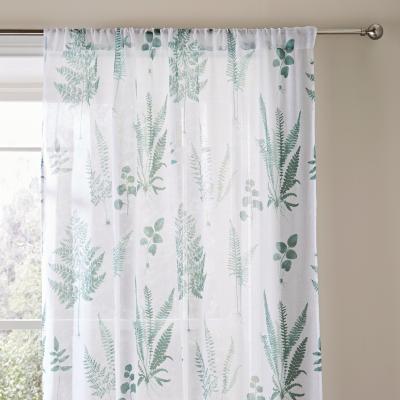 Dunelm Fern Slot Top Voile Green