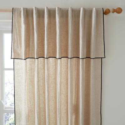 Dunelm Arizona Black Hidden Tab Top Voile Black