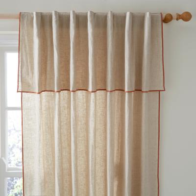 Dunelm Arizona Terracotta Hidden Tab Top Voile Terracotta