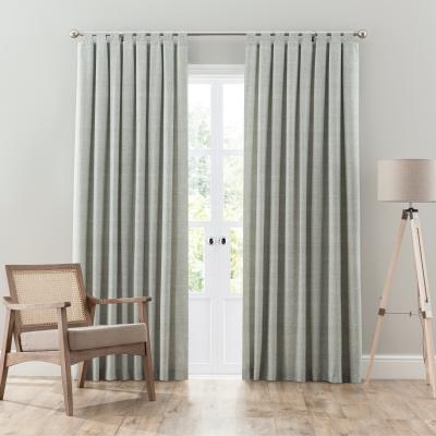 Dunelm Grayson Sage Tab Top Curtains Sage