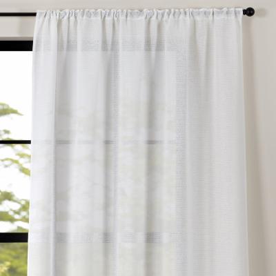 Dunelm Maya Boucle White Slot Top Voile White