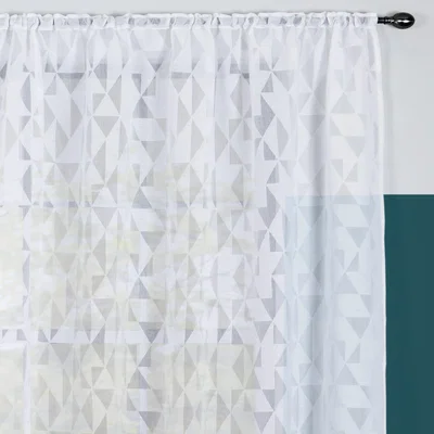 Dunelm Elements Triangle Slot Top Voile White