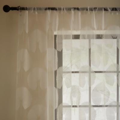 Dunelm Oriental Fan Natural Slot Top Voile Natural