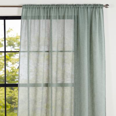 Dunelm Recycled Polyester Sage Slot Top Voile Panel White