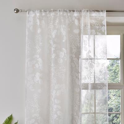 Dunelm Dorma Dayelsford White Slot Top Voile Panel White