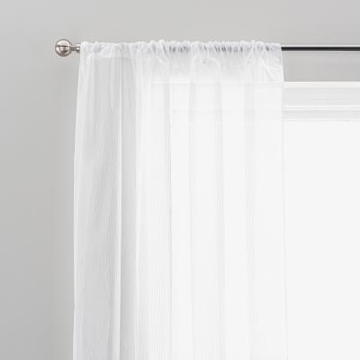 Dunelm Sound Reducing White Slot Top Single Voile Panel White