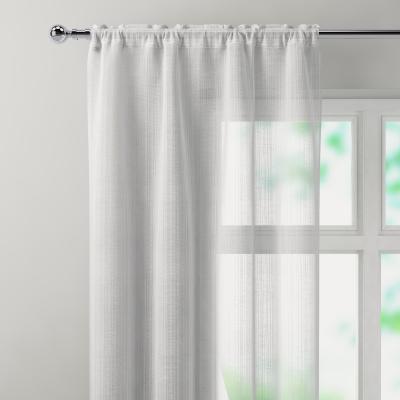 Dunelm Camden White Slot Top Single Voile Panel White