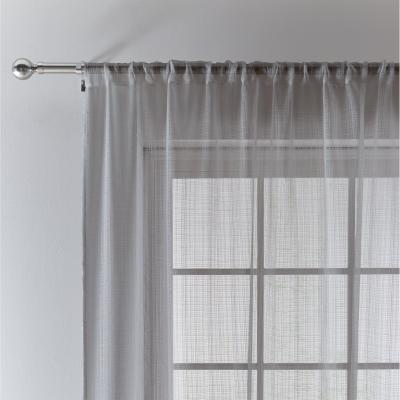 Dunelm Aspen Grey Slot Top Single Voile Panel Grey