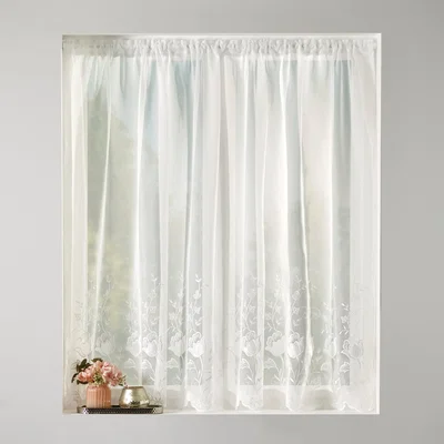 Dunelm Adele Voile Net Fabric White