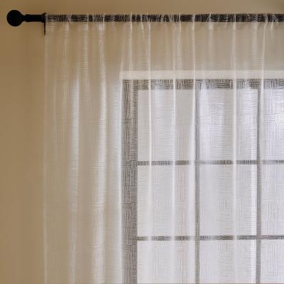 Dunelm Kayden White Slot Top Voile White