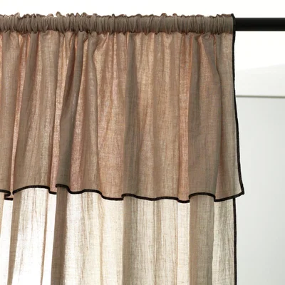 Habitat Habitat Double Voile Unlined Sheer Curtains - Natural