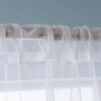 Habitat Habitat Floral Net Voile Curtain Panel - White - 115x240cm