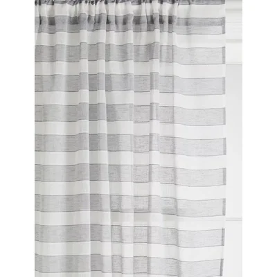 John Lewis John Lewis & Partners Stripe Slot Top Voile Panel