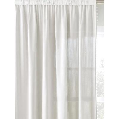 John Lewis John Lewis & Partners Pom Pom Sheer Slot Top Panel