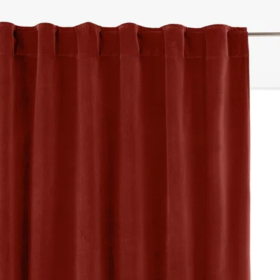 La Redoute Velvet Single Hidden Tab Curtain
