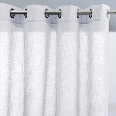 La Redoute Nyong Linen Effect Single Voile Panel with Eyelets