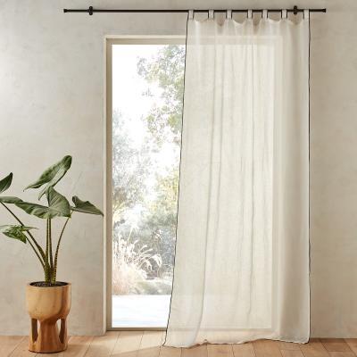 La Redoute Tazina Single Linen Tab Top Voile Panel
