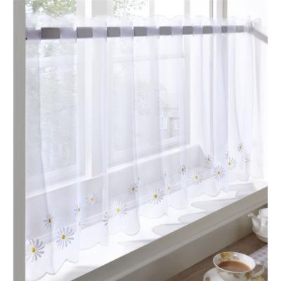 The Range Daisy Kitchen Voile Panel - White / 150cm