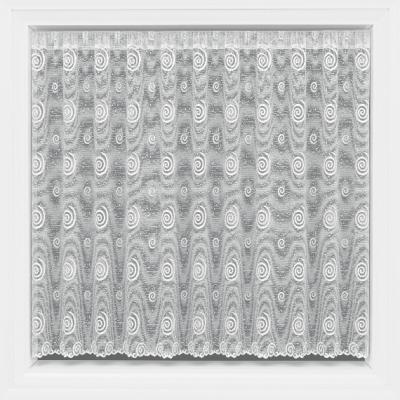 The Range Fiorello Swirl Pre-cut Net Curtain - White / 98cm / 36cm