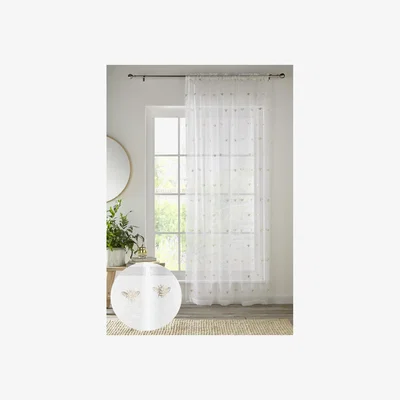 The Range Bee Sheer Voile Panel - Gold / 137cm