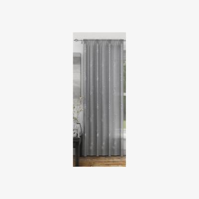 The Range Analise Single Panel Curtain Silver - Silver / 137cm