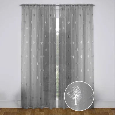 The Range Pair of Birch Voiles - Grey / 229cm