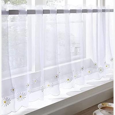 The Range Daisy Kitchen Voile Panel - White / 122cm