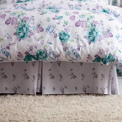 The Range Melody Fitted Valance - BM266 - White/Purple/Green / Double