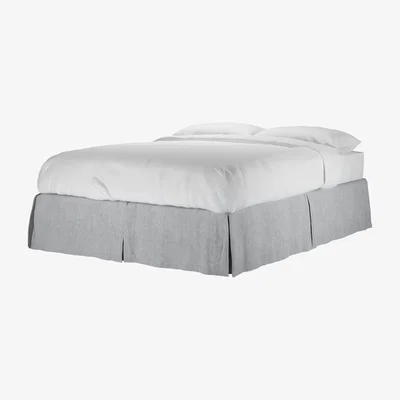Sofa.com Marseille Double Bed Valance in Goodwin Grey Sandgate - sofa.com