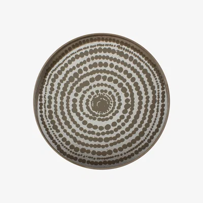 Amara Gold Beads Aged Mirror Tray