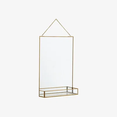 Amara Square Mirror with Shelf