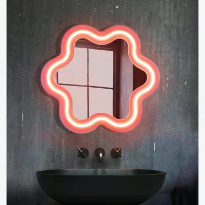 Amara Supercurve Flower Neon Mirror