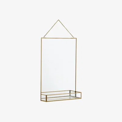Amara Square Mirror with Shelf