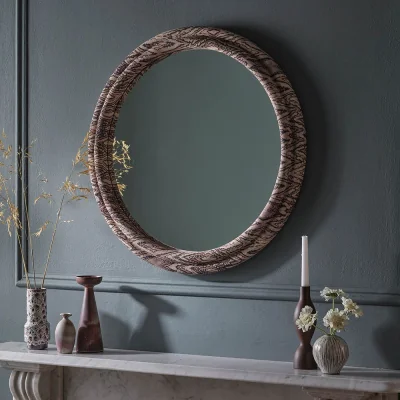 Atkin & Thyme Margot Round Mirror