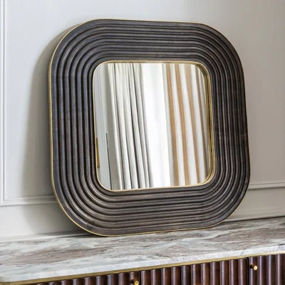 Atkin & Thyme Bilbao Carved Wooden Mirror