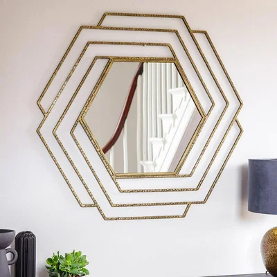 Atkin & Thyme Petra Brass Mirror 