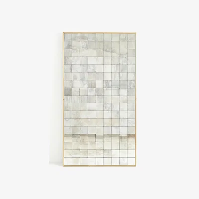Anthropologie Posey Antique Glass Floor Mirror
