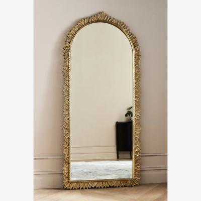 Anthropologie Demeter Arch Brass Leaning Floor Mirror