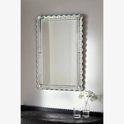 Anthropologie Venetian Scalloped Glass Wall Mirror
