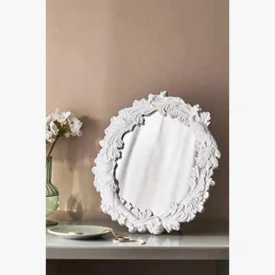 Anthropologie Regine Round Vanity Stand Mirror